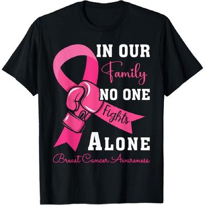 Breast Cancer Support Family Women Breast Cancer Awareness T-Shirt