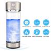 Hydrogen Water Filter Glass Bottle, Portable Lonizer Cup with USB Charging, High Borosilicate Glass with Silicone Pad, Purification Membrane for Offic