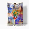 Van Gogh Oil Painting Series Flannel Blanket Sofa Bed Soft Blanket Warm Soft Gift Blanket Office Nap Blanket