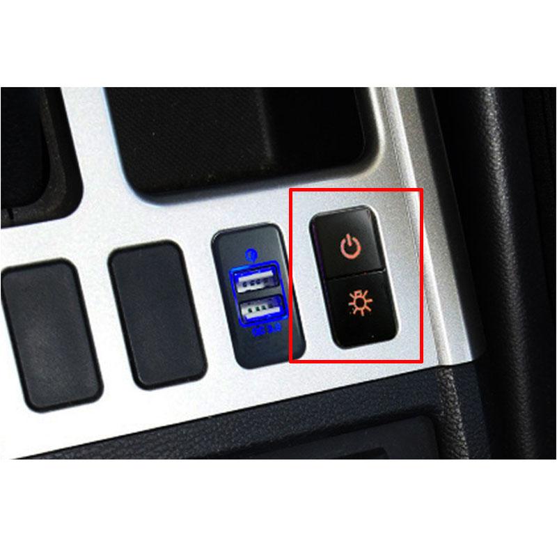 1PC Dual Key Dual Schalter Differential Sperre Kraftstoff Tank ABS Winde Schalter Taste Für Toyota FJ Cruiser Prado 120 alt