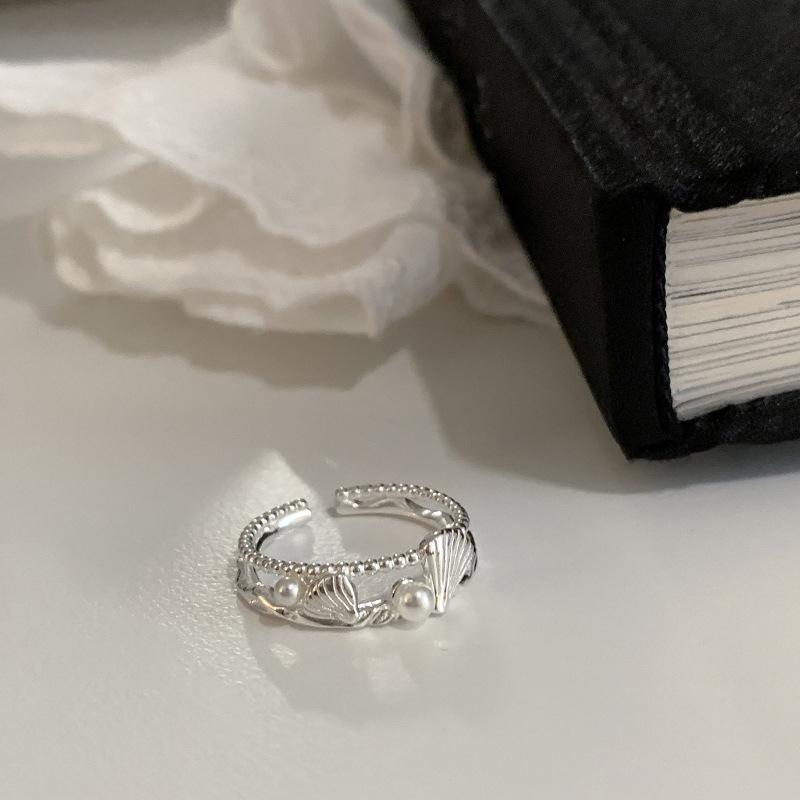 PANJBJ 925 Sterling Silver Unique Lines Ring for Women Jewelry Finger Adjustable Open Vintage For Party Birthday Gift Dropship