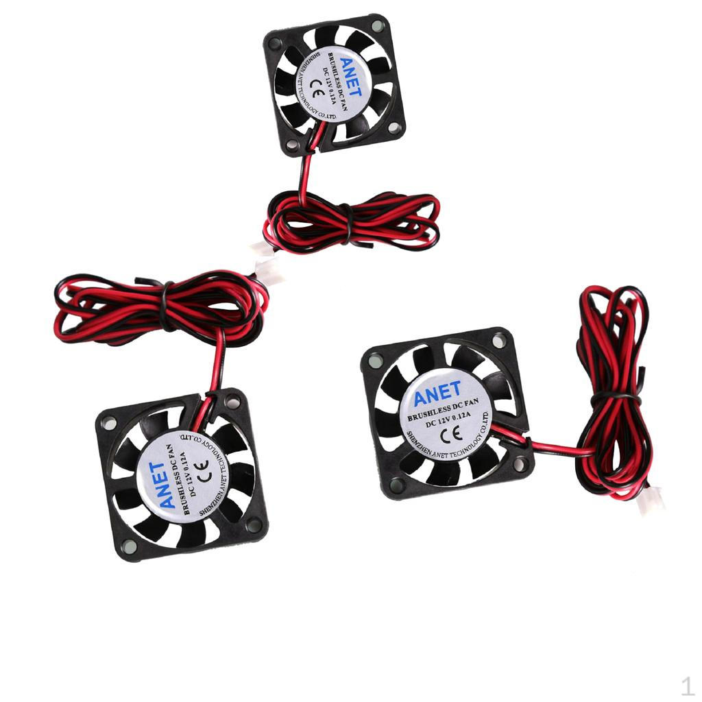 2x DC Cooling Fan 40x40x10mm 12V 2pin Connector for Laptop PC Computer