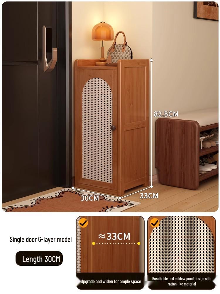 Large Capacity Narrow Vertical Shoe Cabinet for Entryway