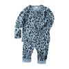 Autumn Leopard Print Pajama Set: Cozy, High-Waist, Unisex Baby, Belly-Warming, Elastic Two-Piece.