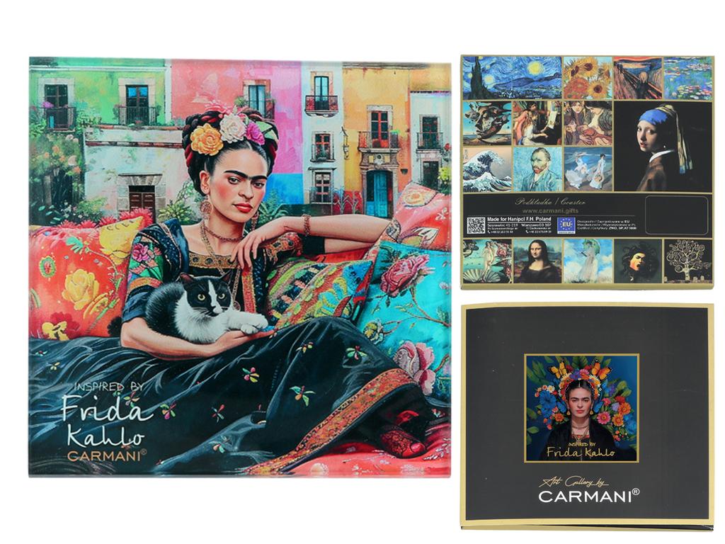Szklana Podkładka Pod Szklankę Frida Kahlo Kuchnia Salon Stół Prezent