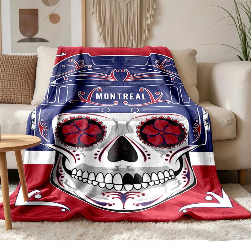 Montreal Canadiens Soft and comfortable flannel Suitable for sofas living rooms outdoor camping travel and also makes a great anniversary gift