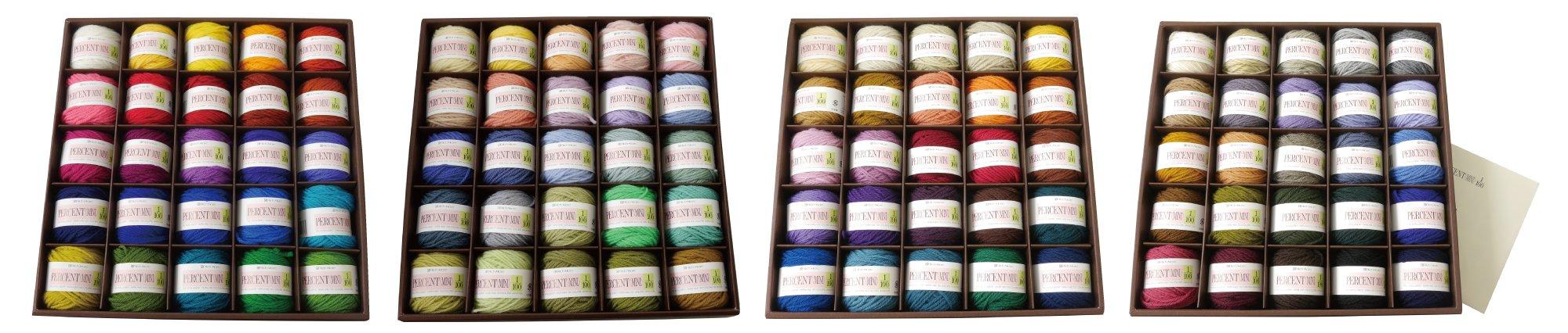 

Hamanaka Richmore Yarn Assortment Percent Mini 10g Roll 100 Color Set 1/100 H620-023