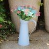 Handicraft Flower Bucket Ornament Iron Art Coffee Pot Pastoral Tin Flower Vase  Outdoor