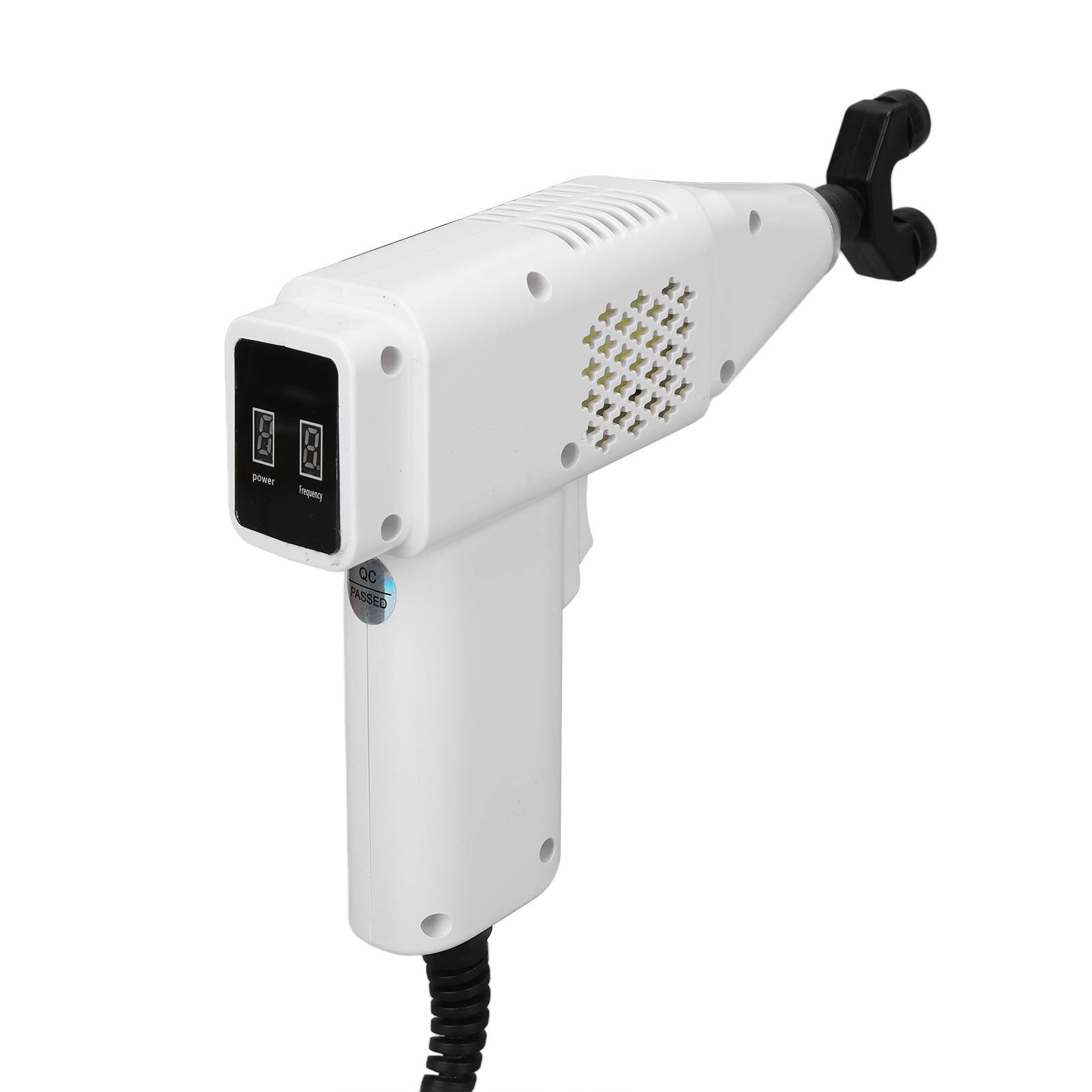 

Электрический инструмент для регулировки хиропрактики, 4 терапевтические головки, 9 силовых массажеров для позвоночника, корректирующий инструмент AU Plug