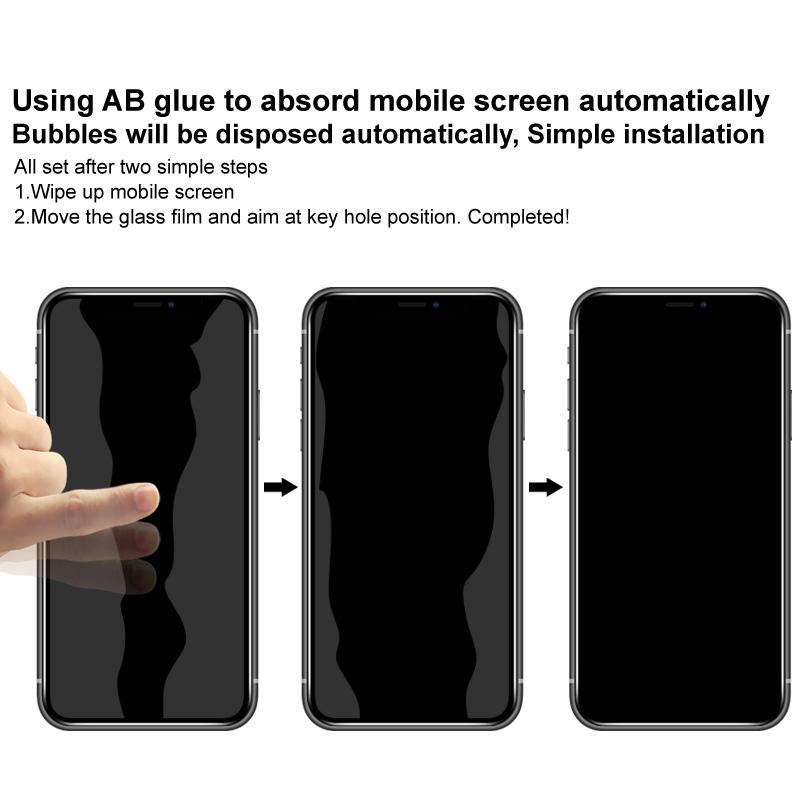 IMAK For iPhone 14 Pro Max Anti-peep Scratch-resistant Tempered Glass Film Full Glue Full Screen Protector