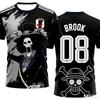Summer Japan One Piece Luffy Football Jersey Men T-shirt Football Special Jersey Adult Men's Qu