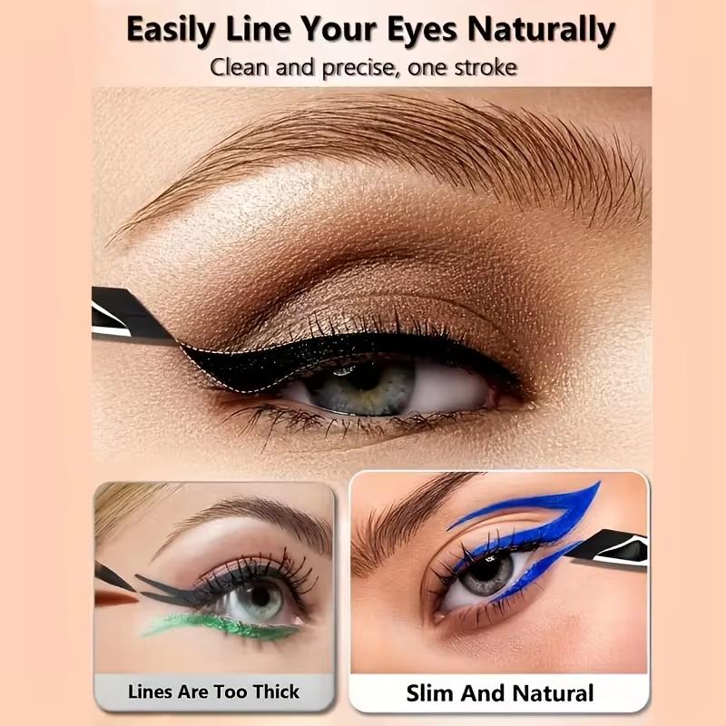 Makeup Brushes Set With Tilted Fine Blade Lower Eyelid To Flat Head Oblique Angle Eyebrow Horizontal Silkworm eyeliner Brush