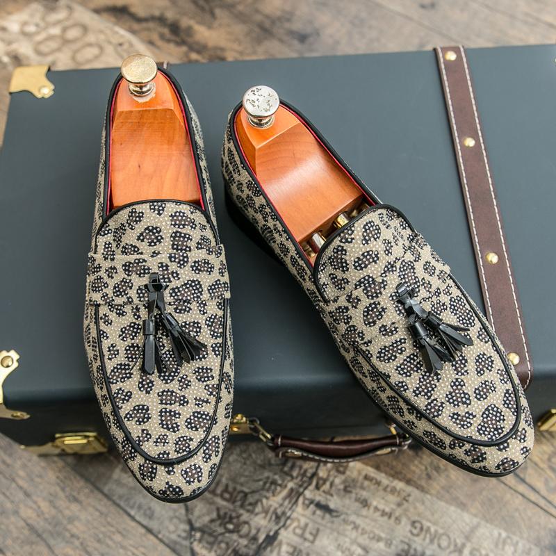 Fashion 2025 Mens Dress Shoes Designer Formal Loafers Men's Leather Shoes Suede Men Wedding Man Designer Party Social Business Loafers