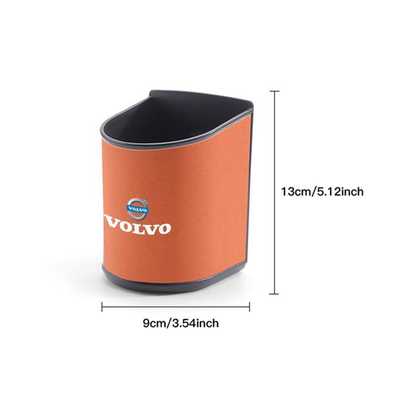 Car Door Side Storage Bin Foldable Storage Box Vehicle Leather Interior Storage Case  Decorative For Volvo V60 V40 XC60 XC90 V70