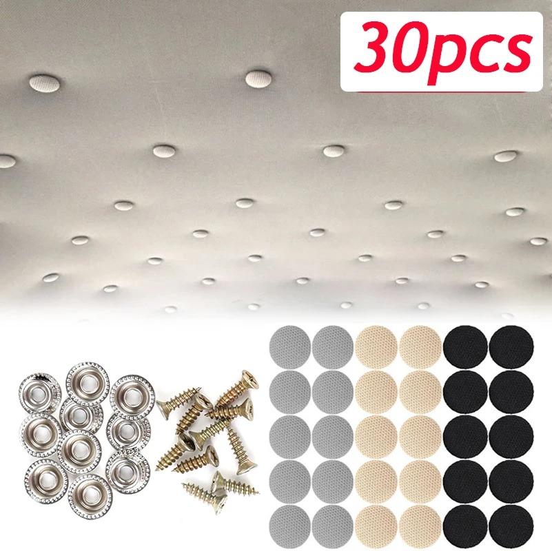 1-30 stücke Autodachschnallen Innennetzgewebe Befestigungsschnalle Schnappnieten Halter Autodeckentuch Metallschnalle Zubehör