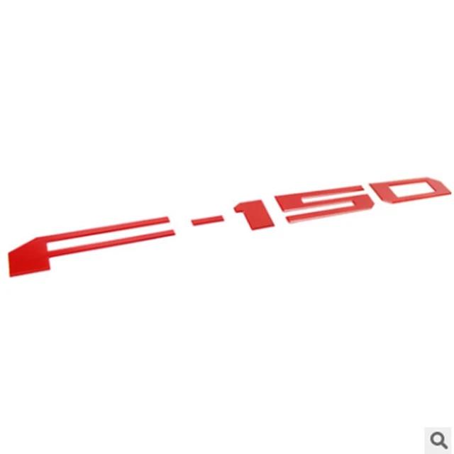 Rear door badge with built-in font badge sticker 3D car tuning for F150, F-150 lettering for rear trunk name plate stickers accessories