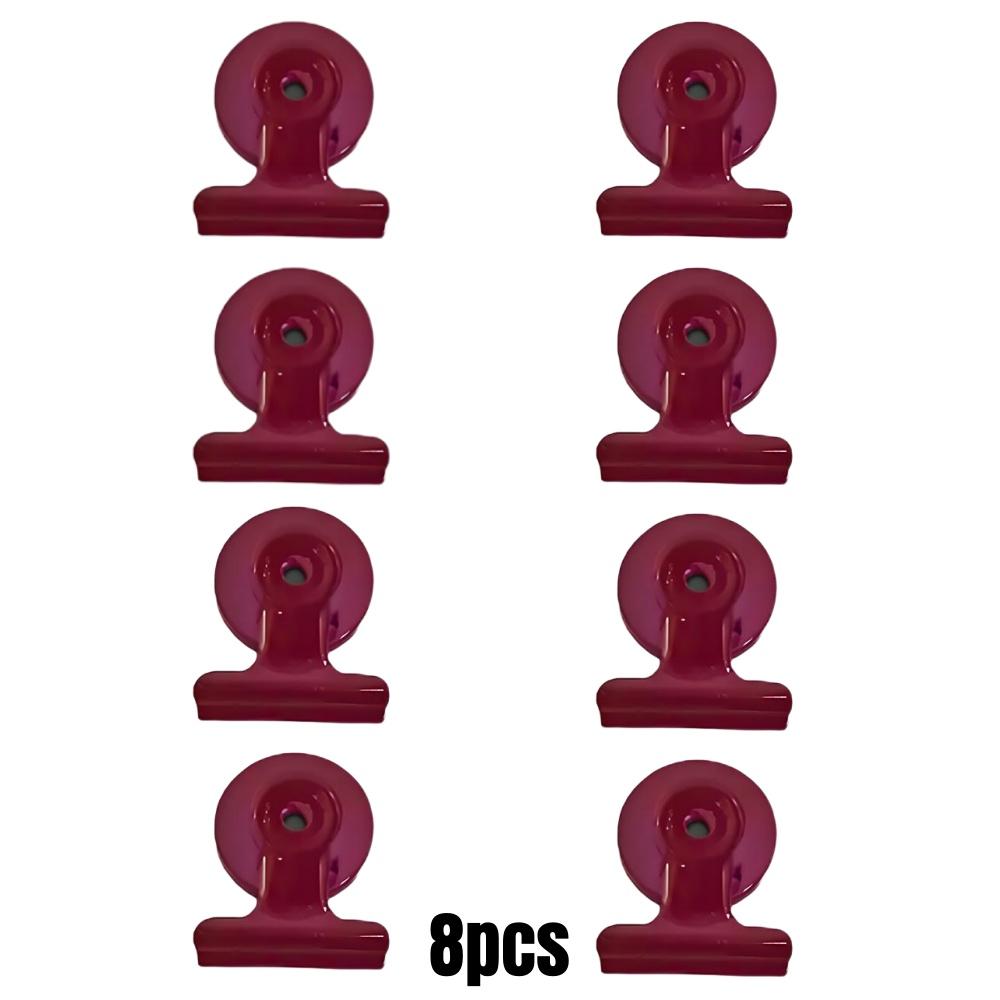 4/16pcs Magnetic Clips Heavy Duty Refrigerator Whiteboard Space-Saving Clip Set for Kitchen Office Photo Displays Holder Decor