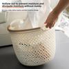 Japanese Style Waterproof Laundry & Storage Basket: Portable, Hollow Design for Clothes and Sundries.