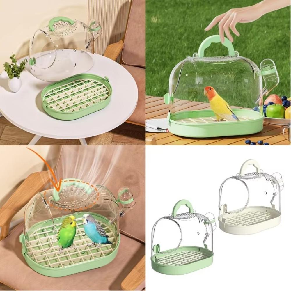 Breathable Bird Carrier Escape-Proof Buckle Parrots Carrying Case Bird Transport Cage  Small Bird