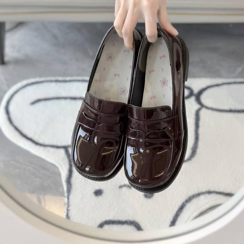 Basic Uniform College Shoes Square Head Shoes Cute Light Mouth Women's Single Shoes