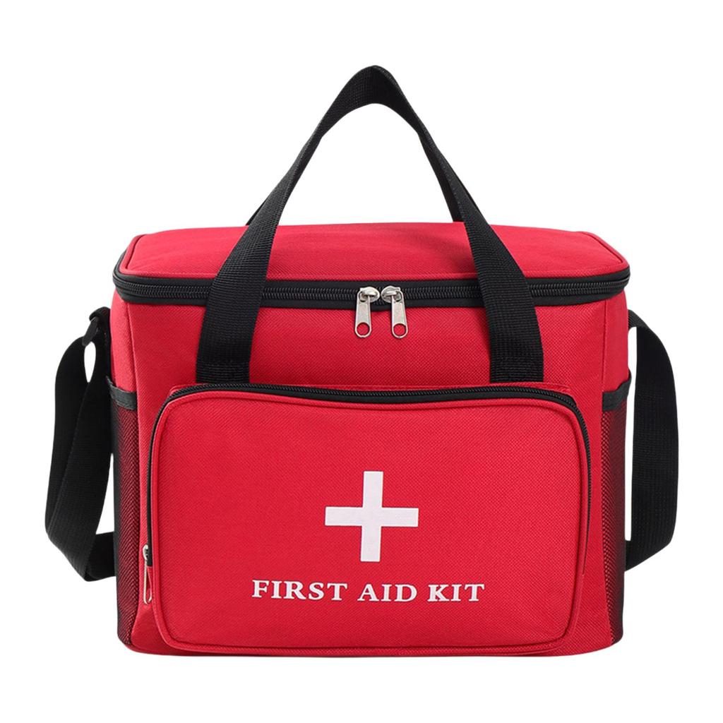 Tuščias pirmosios pagalbos krepšys, avarinis medicininis, reguliuojamas peties diržas, daugiafunkcinis, daug kišenių
