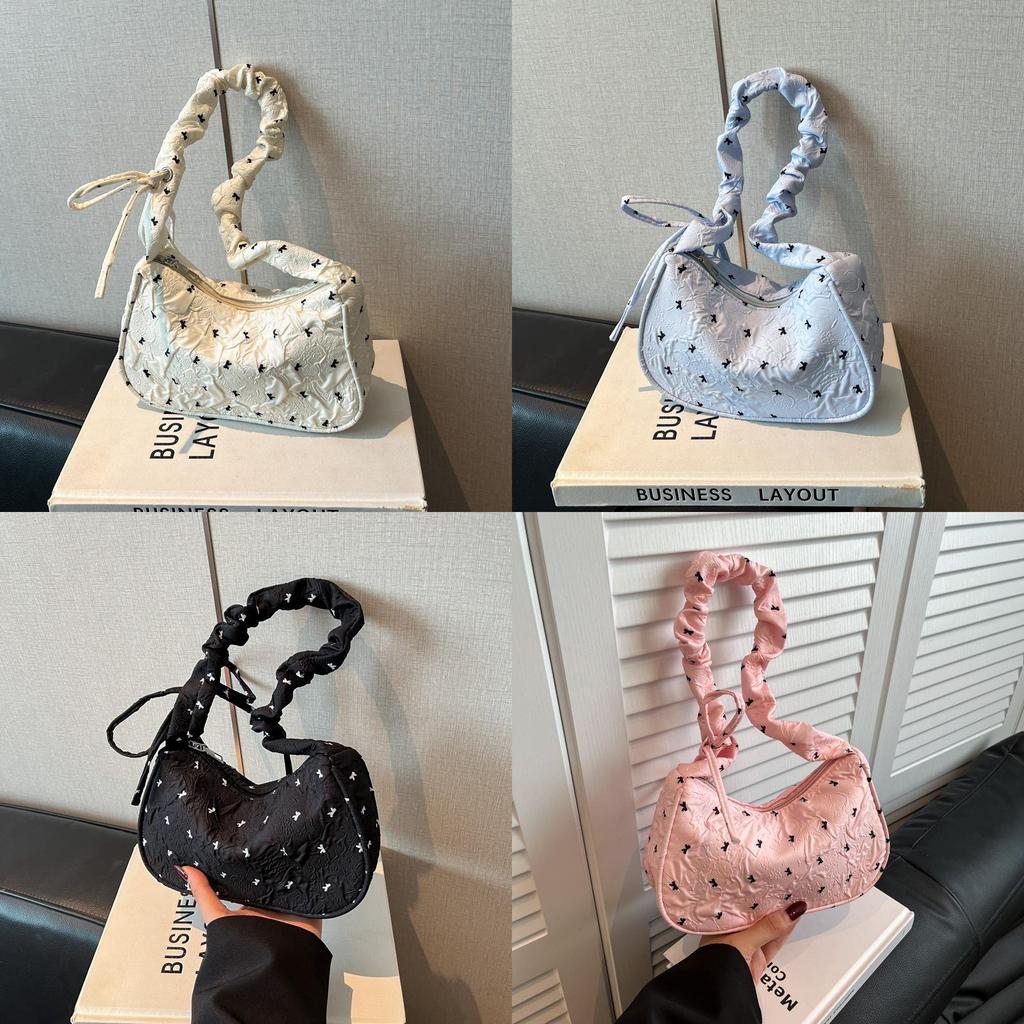 Pu Butterfly Knot Crossbody Bag For Daily Office Wear