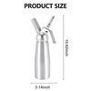 Dovhmoh Professional Whipped Cream Dispenser, Stainless Steel, 500ML Capacity, Canister, Homemade Whipped Cream Maker
