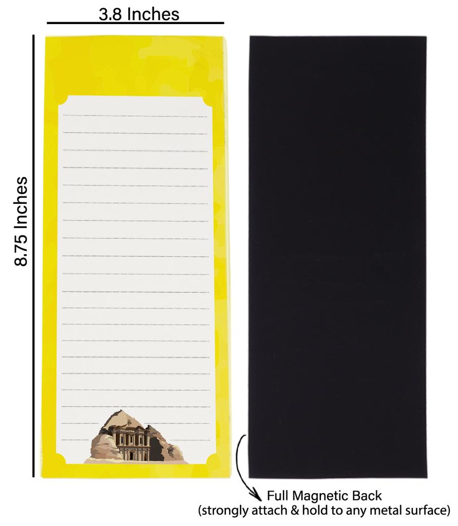 Inkdotpot Zestaw 3 magnetycznych notesów do lodówki z listą rzeczy do zrobienia - Magnetyczne karteczki memo na lodówkę-  (50 arkuszy