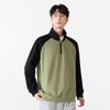 MINISO Cartoon Print Half-Zip Stand Collar Sweatshirt