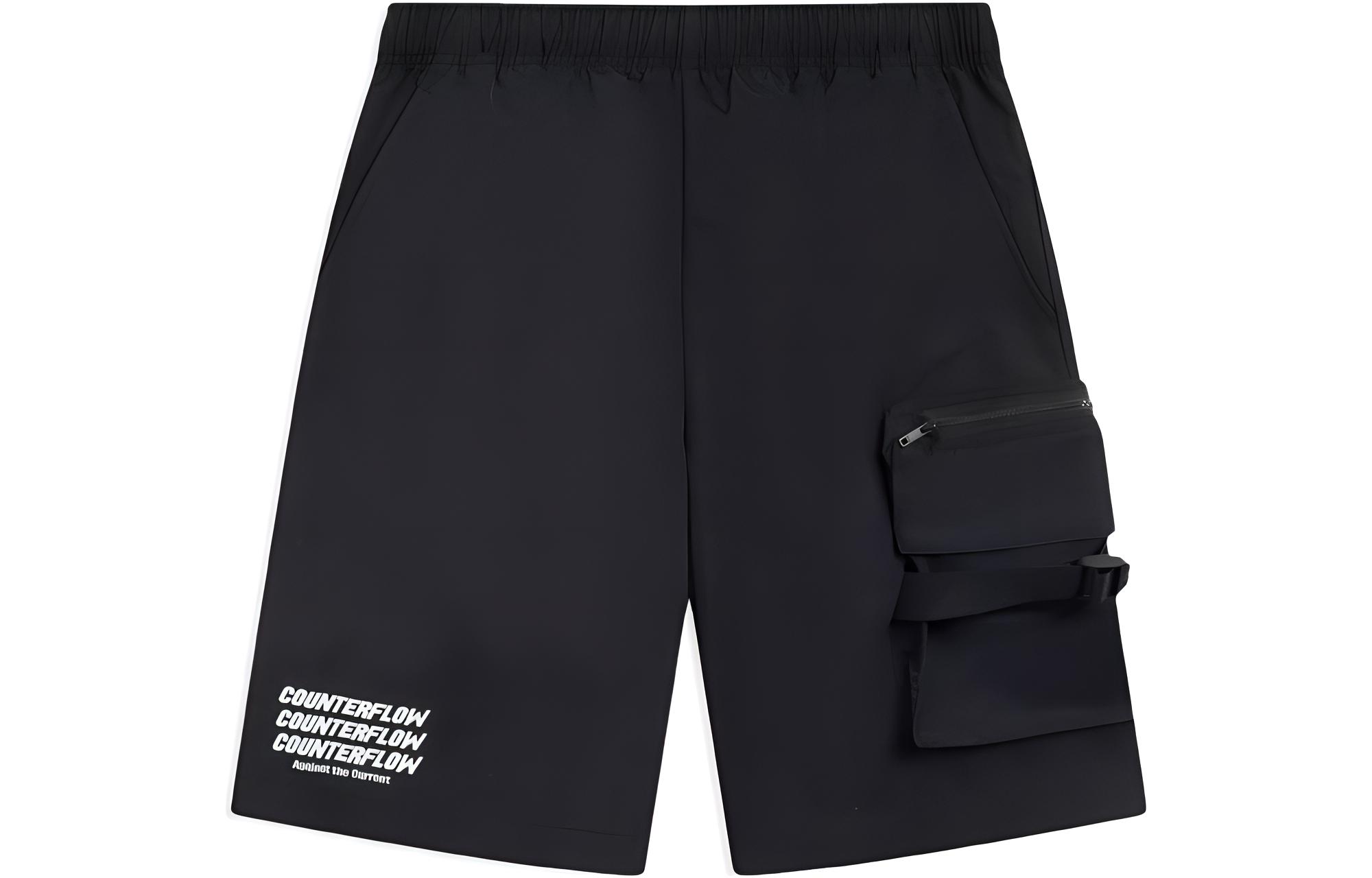 Li Ning CF Tracing Sports Shorts Men s Black AKSSA37-1 L