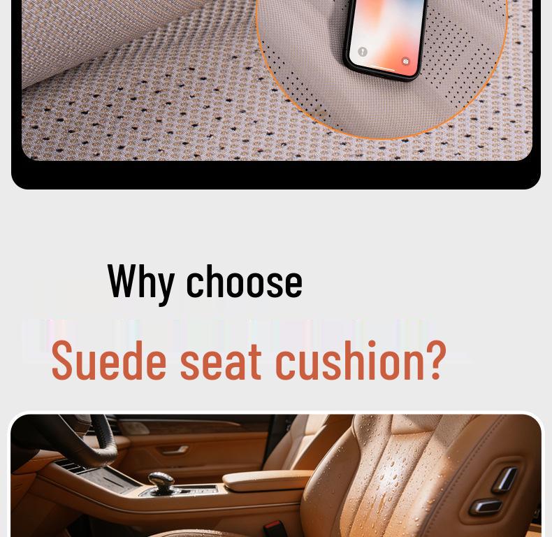 AION i60 Universale Ganzjahres-Autositzauflage - Wildleder, Passend für RT/S/UT/LX/Y/V Modelle