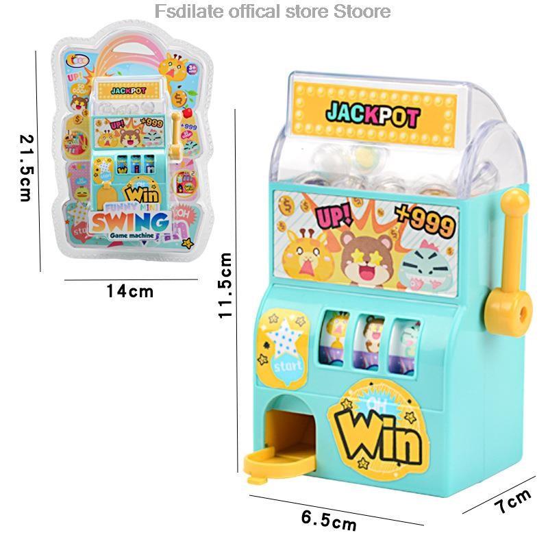 Mini Lottery Machine Game Toys Small Manual Shake Egg Twister Children's Puzzle Toys Simulated Lottery Machine Toy Swing Machine