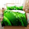 New Authentic A-class 3D Wealth Snake Animal Bed Sheet And Duvet Cover, Four Piece Set, Winter Thick Style, Brushed For Two