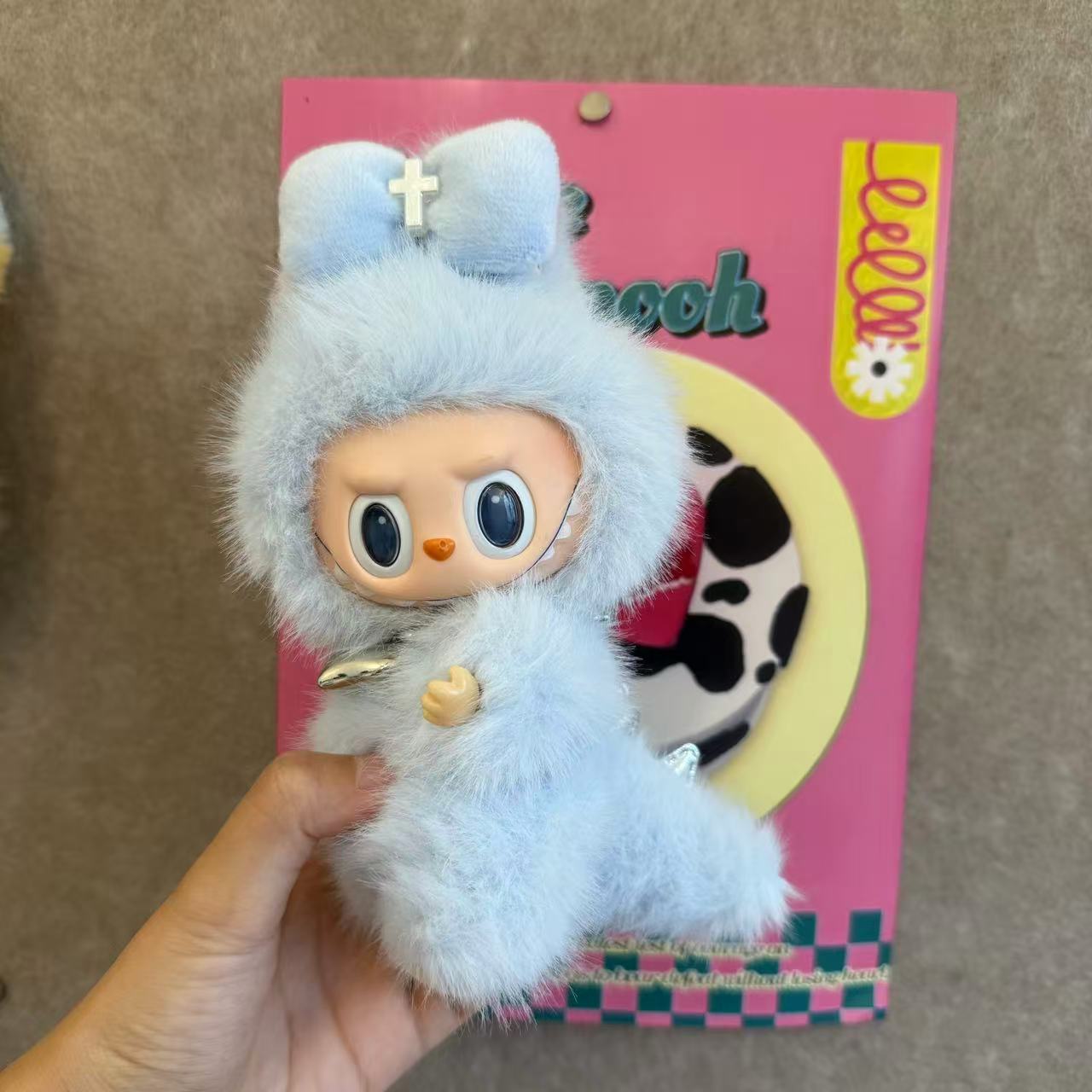 

Высококачественная кукла Лабу Зимомо Ангел Виниловая кукла с лицом Детская игрушка Фестиваль Подарок на день рождения Коллекция для стола Украшение