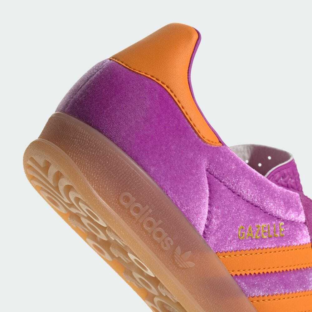 IH0277 adidas Originals Gazelle Indoor Paars Burst Oranje Rubber (Vrouwen)