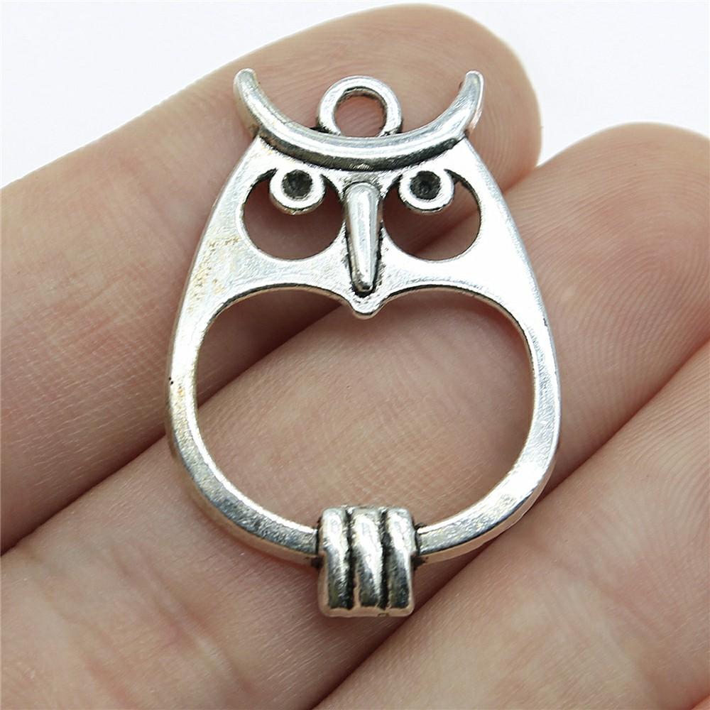 

5pcs Charms Owls Antique Silver Color Owl Charms For Jewelry Making Charms Birds Jewelry Findings DIY