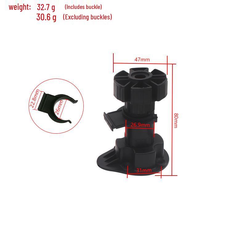 Adjustable PVC Cabinet and Table Support Feet