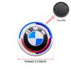 DJSA5 Hood Trunk Wheel Steering Badge 7Pcs Emblem Set For BMW E46 E90 F10 F30 G20 X5 82mm 74mm 68mm 56mm 45mm 50th Anniversary Car