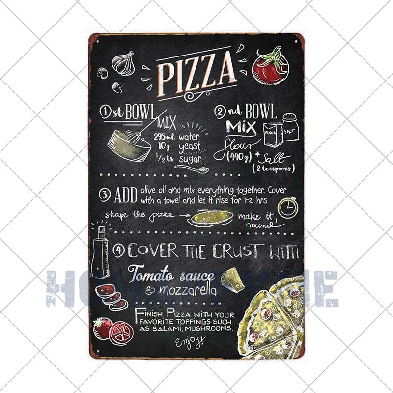 Hamburgers Metal Sign Plaque HamToast Hog Dag Food Cafe Bar Pub Restaurante Kitchen Decoration Art Craft Poster Tin Plate20x30cm