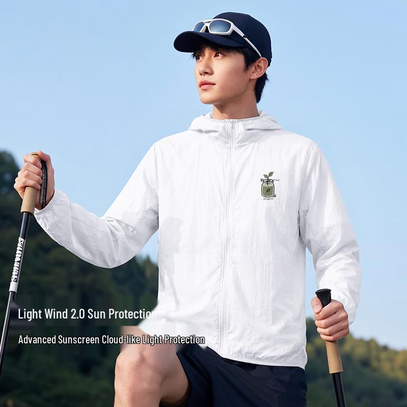 XueZhongFei Men s Lightweight Hooded UV Protection Jacket M