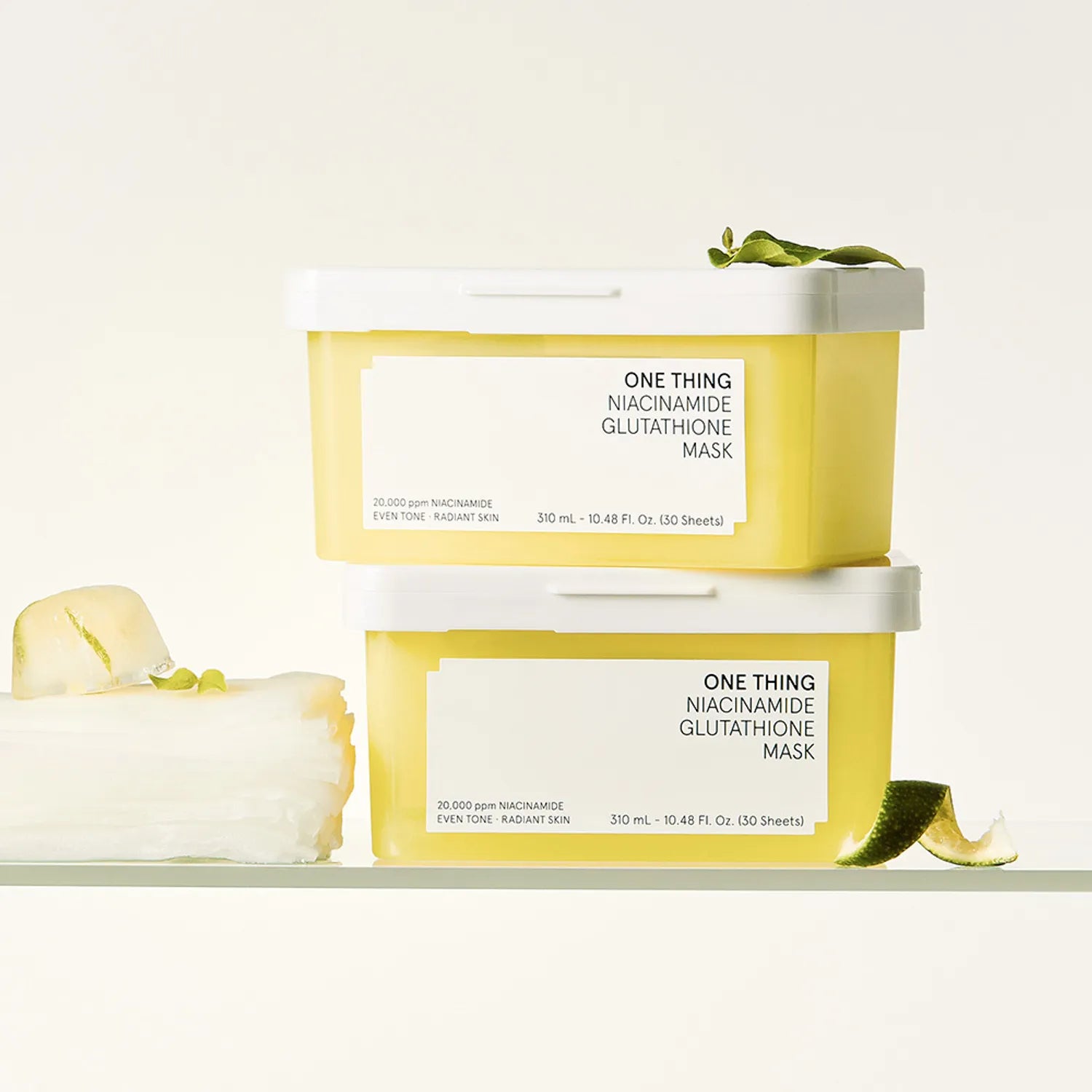 ONE THING Niacinamide Glutathione Mask 30 Sheets 30pcs