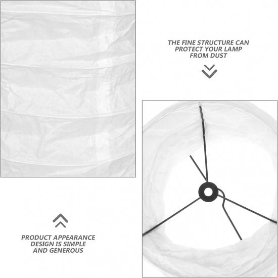 

Uonlytech 2 шт. Бумажные абажуры Скандинавский простой японский стиль Напольные лампы Замена для прикроватной тумбочки, стола, стены, торшера