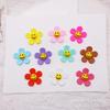 PVC Soft Rubber Patch Accessories: DIY Hair, Shoe & Clothing Decor with Smile & Heart Flowers.