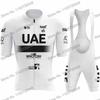 Team White  Cycling Jersey Men's Set Summer Cycling Clothing Road Bike Shirt Suit MTB Women Bicycle Bib Shorts Sports