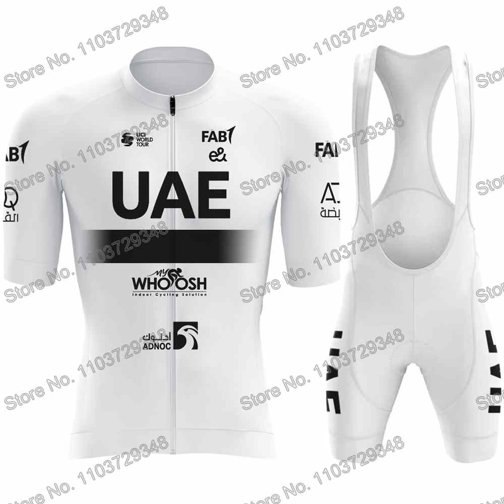 Team White  Cycling Jersey Men's Set Summer Cycling Clothing Road Bike Shirt Suit MTB Women Bicycle Bib Shorts Sports