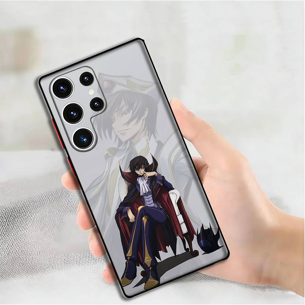 Anime L-Lelouch Phone Case For Samsung S24,25,23,22,21,20 Plus Ultra 5G Lite Shockproof Cover