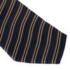 [Fortuna Tokyo] Men's Silk Necktie, Kyoto Weave, 100% Silk, Made in Japan, 7.5cm Wide - 26. Esprit Stripe Pattern (Navy Blue)