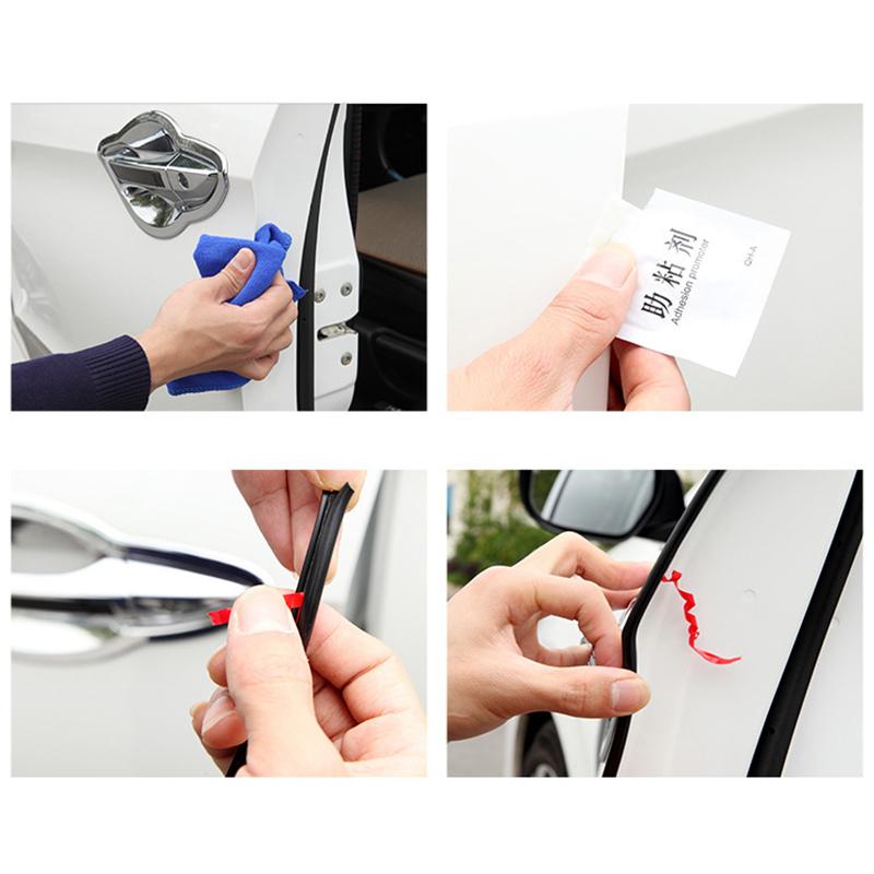 

Резиновая защита от царапин для стайлинга автомобиля U-образная универсальная защита двери автомобиля, защита кромок, накладка для стайлинга, формовочная полоса