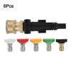 6Pcs High Pressure Washer Quick Connect Adapter For LAVOR For Sterwins Pressure Foam Pot Quick 1/4 Connect Adapter Nozzle