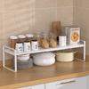 Retractable Kitchen Spices Storage Racks Home Multifunctional Tabletop Seasoning Holders Cupboard Sundries Organize Metal Shelf
